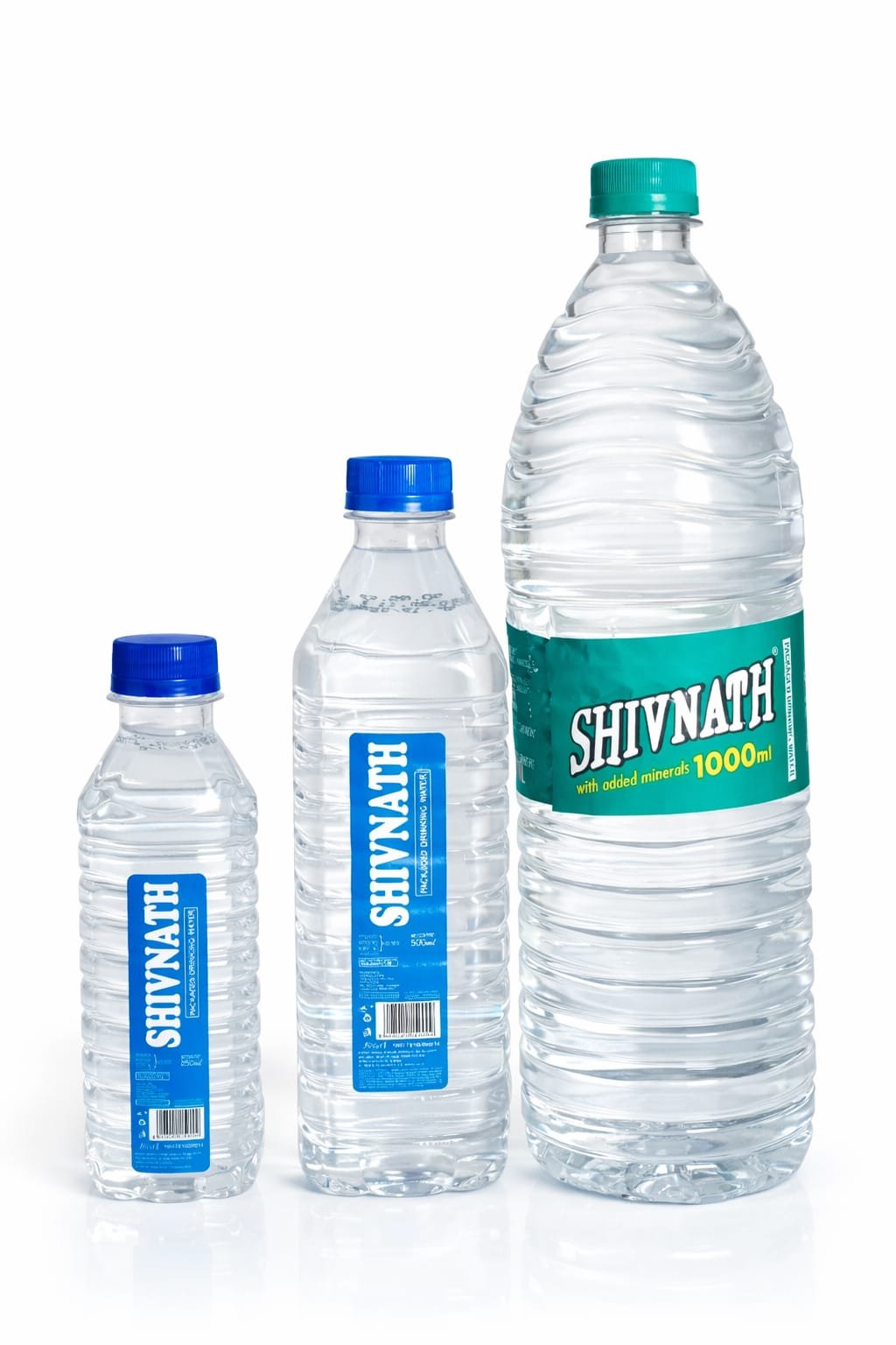 Shivnath packaged drinking water bottles, 250ml 500ml and 1L
